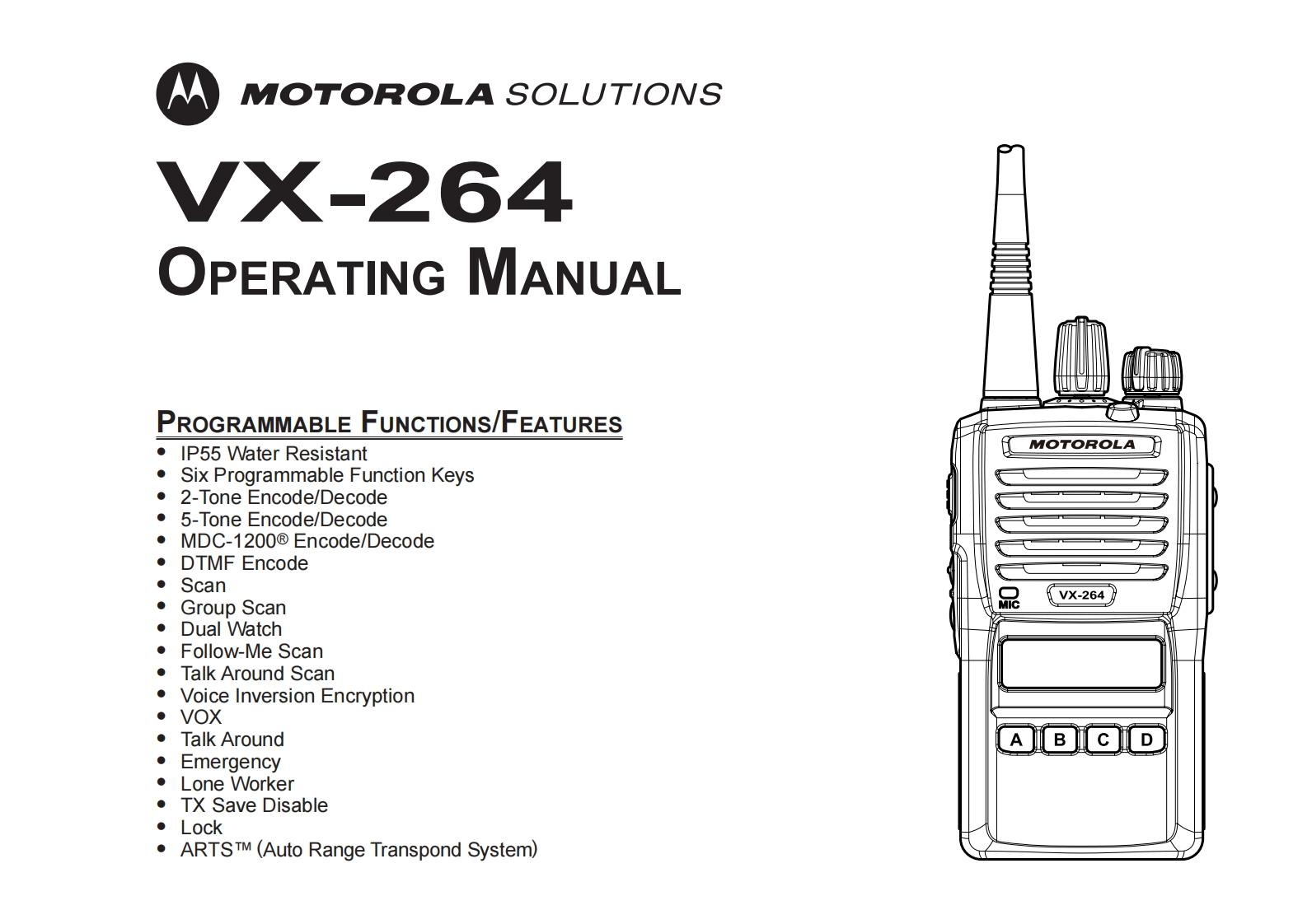 Motorola_VX-264_使用说明书手册