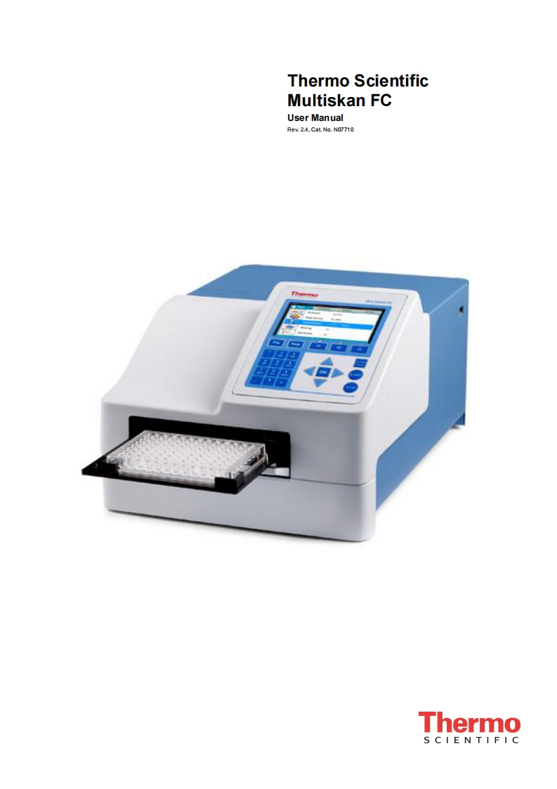Multiskan-FC-User-操作说明书手册