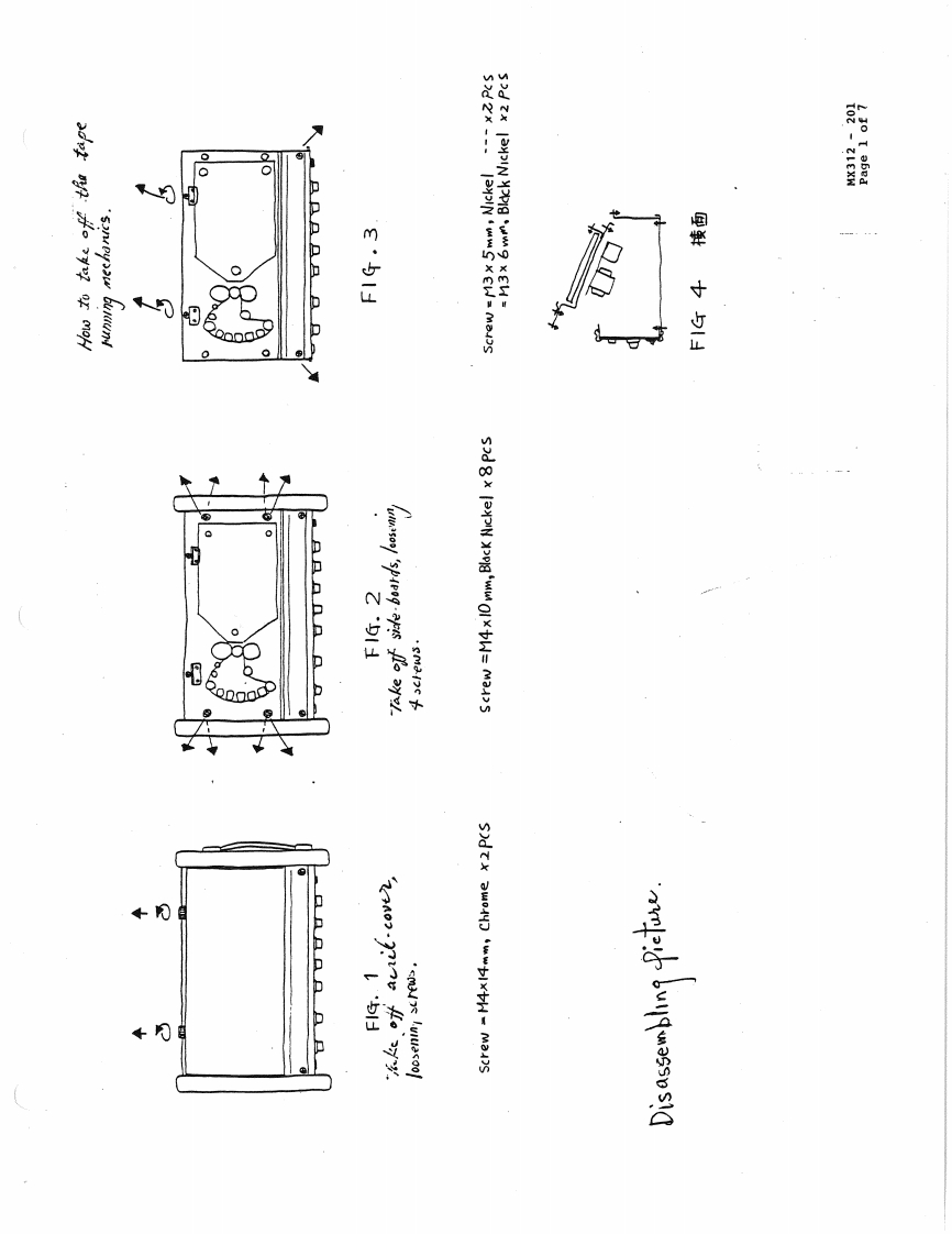 Multivox-MX-312-Tape-Echo-维修手册含电器原理图