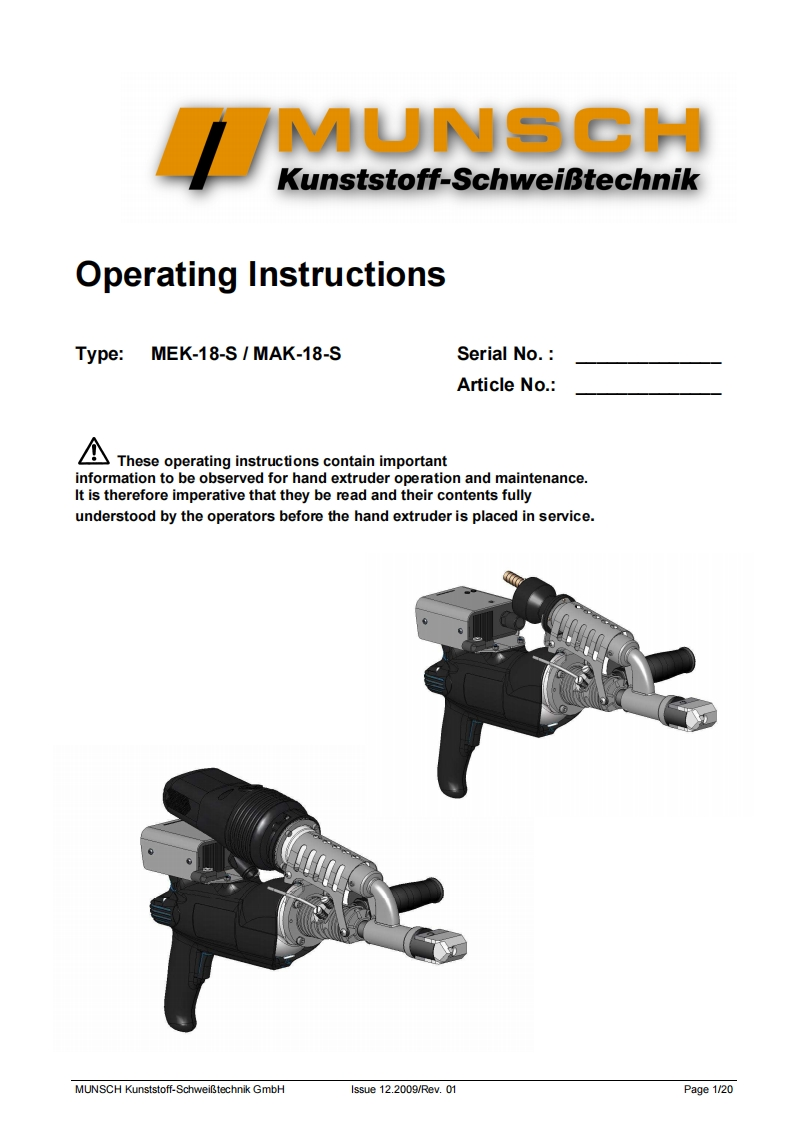 Munsch-MAK-18-S-User-Manual操作说明书手册新质力文库 - 聚焦新质生产力发展的数字化知识库_行业洞察 / 理论成果 / 实践指南免费下载新质力文库