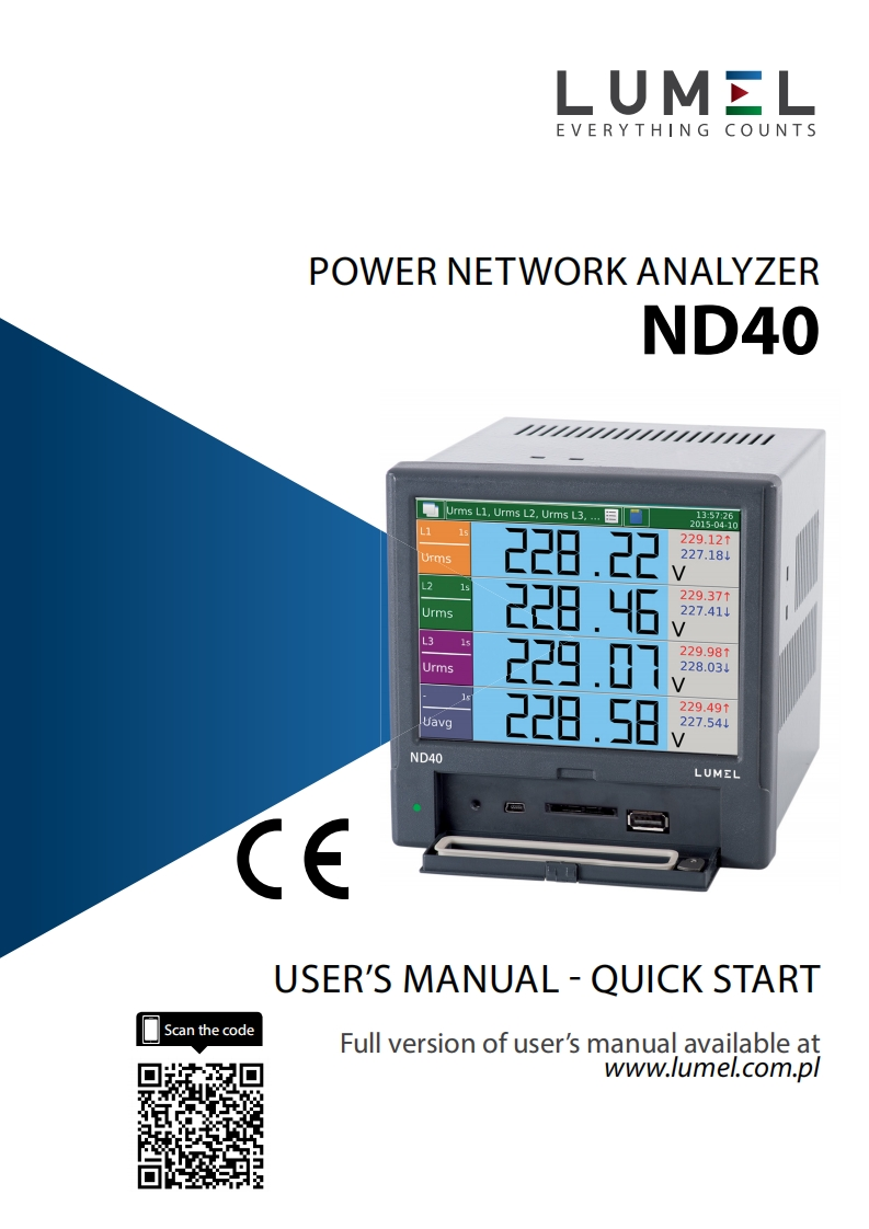 ND40_service_操作说明书手册_QUICK_START_revD