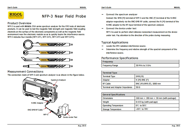 NFP-3_UserGuide操作说明书手册