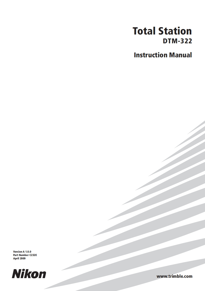 NIKON-DTM-322-manuale操作说明书手册