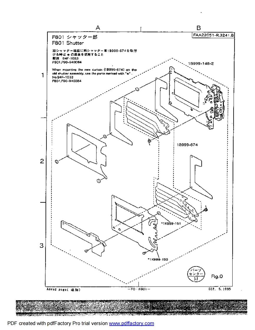 NIKON尼康数码相机F801s-Part-List维修手册零部件手册