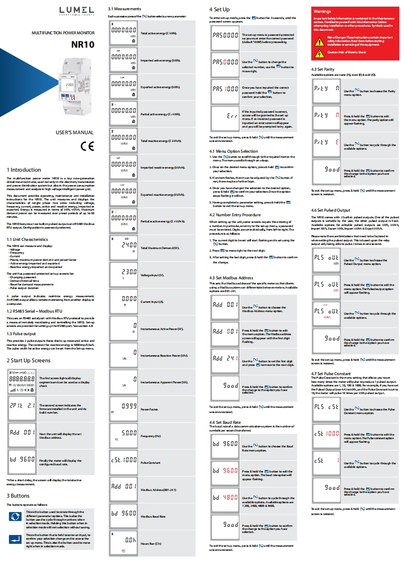 NR10_service_操作说明书手册