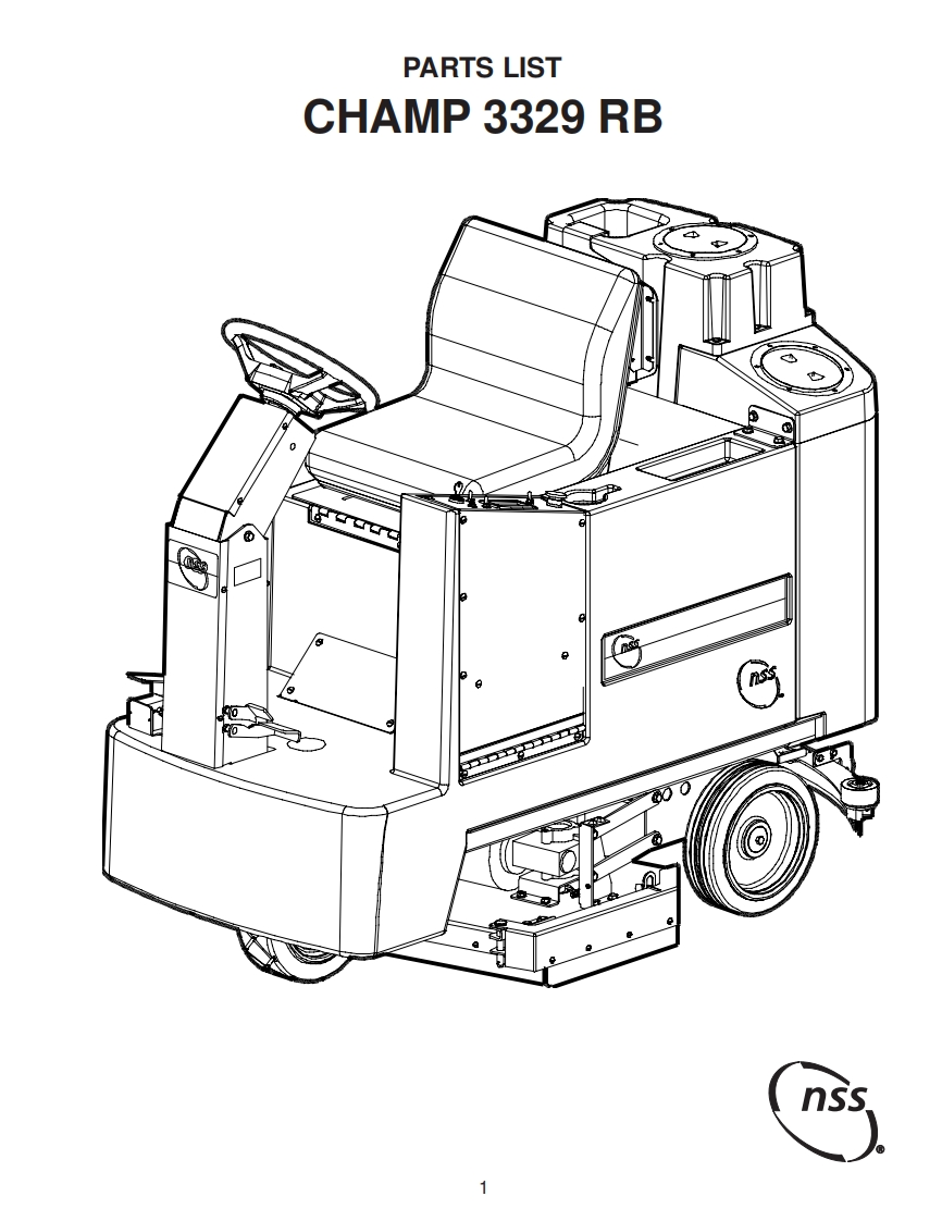 NSS-Champ-3329-维修零部件手册
