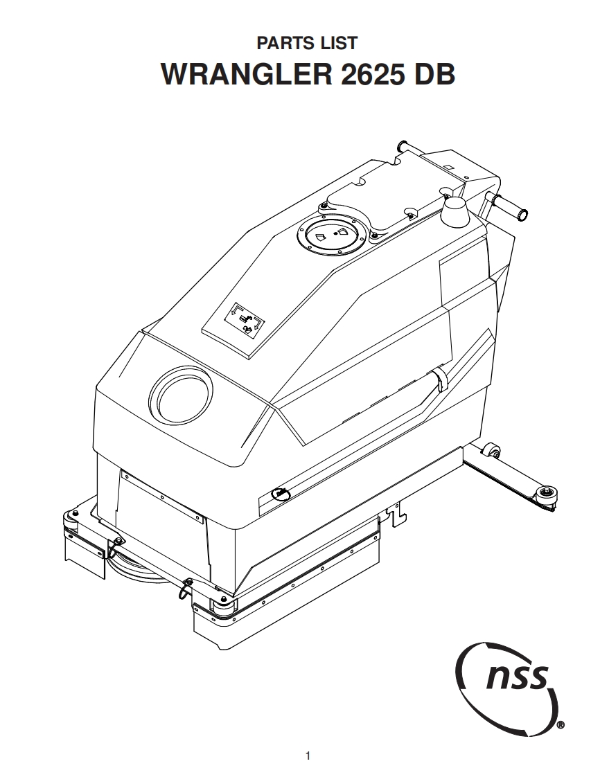 NSS-Wrangler-2625DB-维修零部件手册