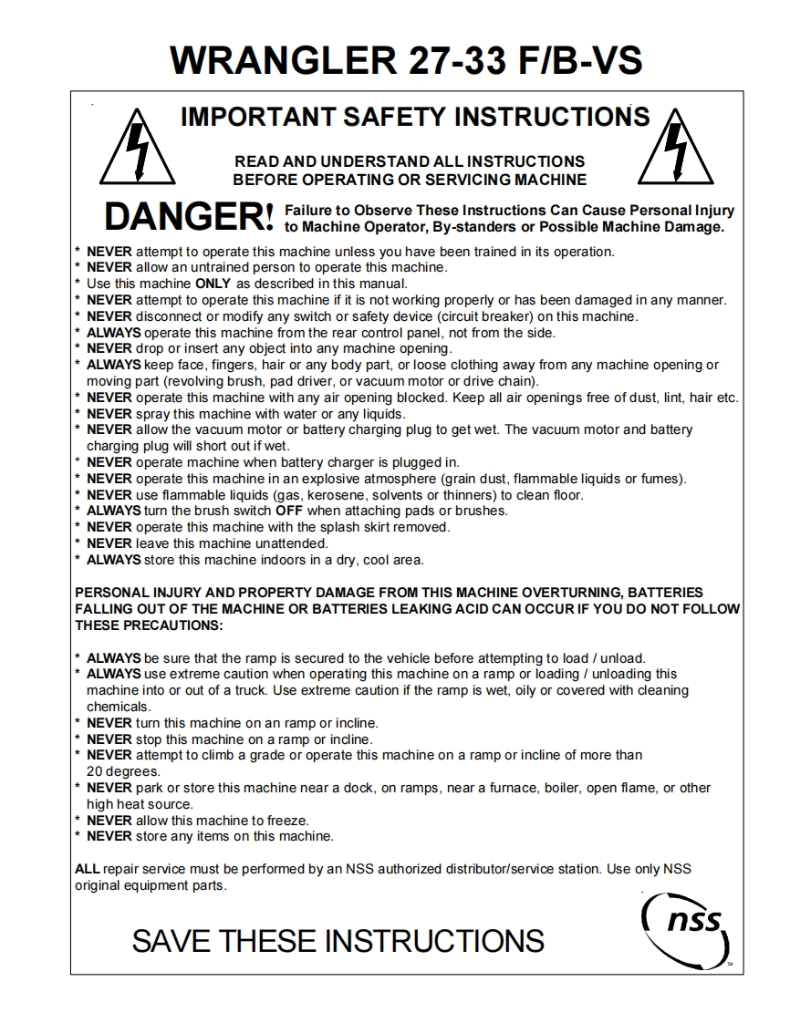 NSS-Wrangler-2733-维修零部件手册