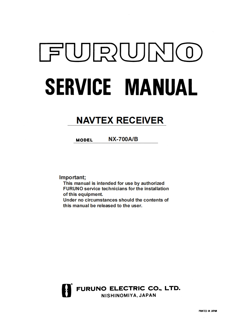 NX-700-Service_Manual维修手册