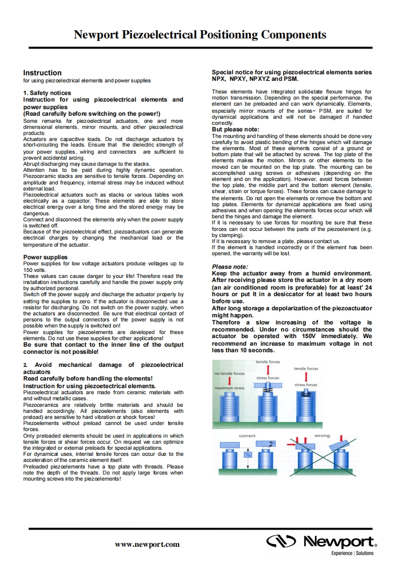 NanoPositioning-NPX-PSM-操作说明书手册