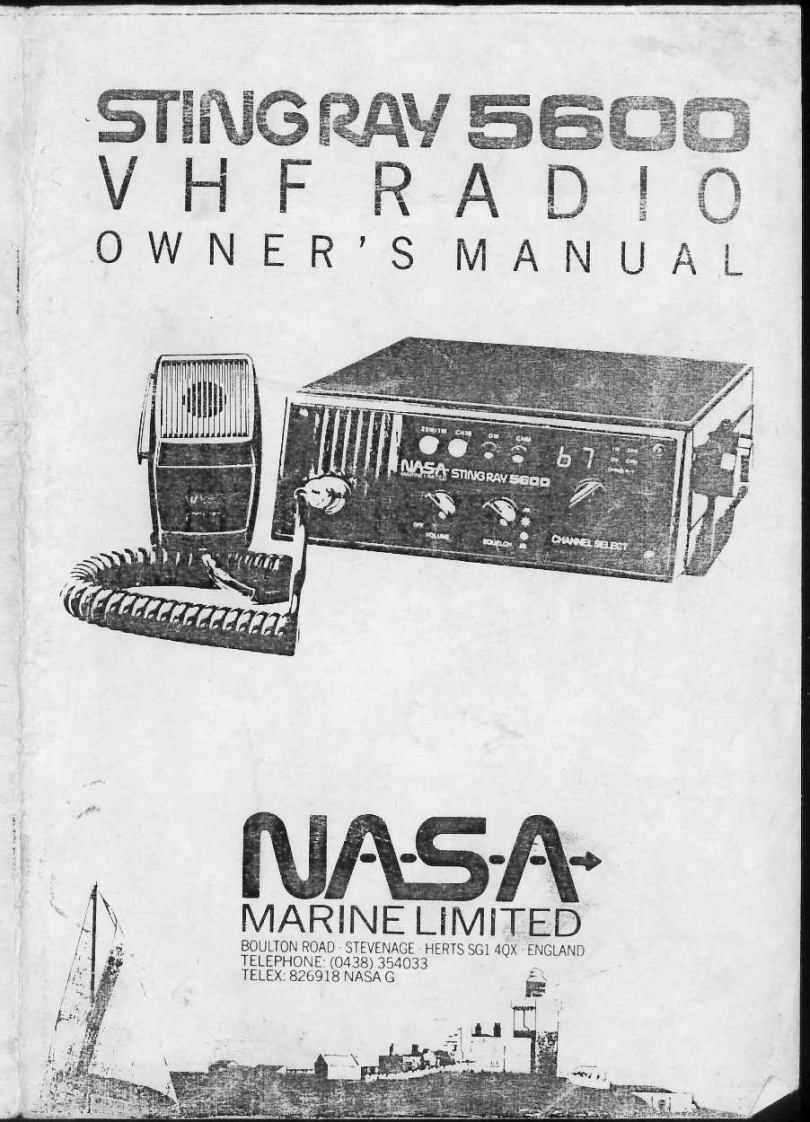 Nasa_Stingray-5600-(Manual操作说明书手册)
