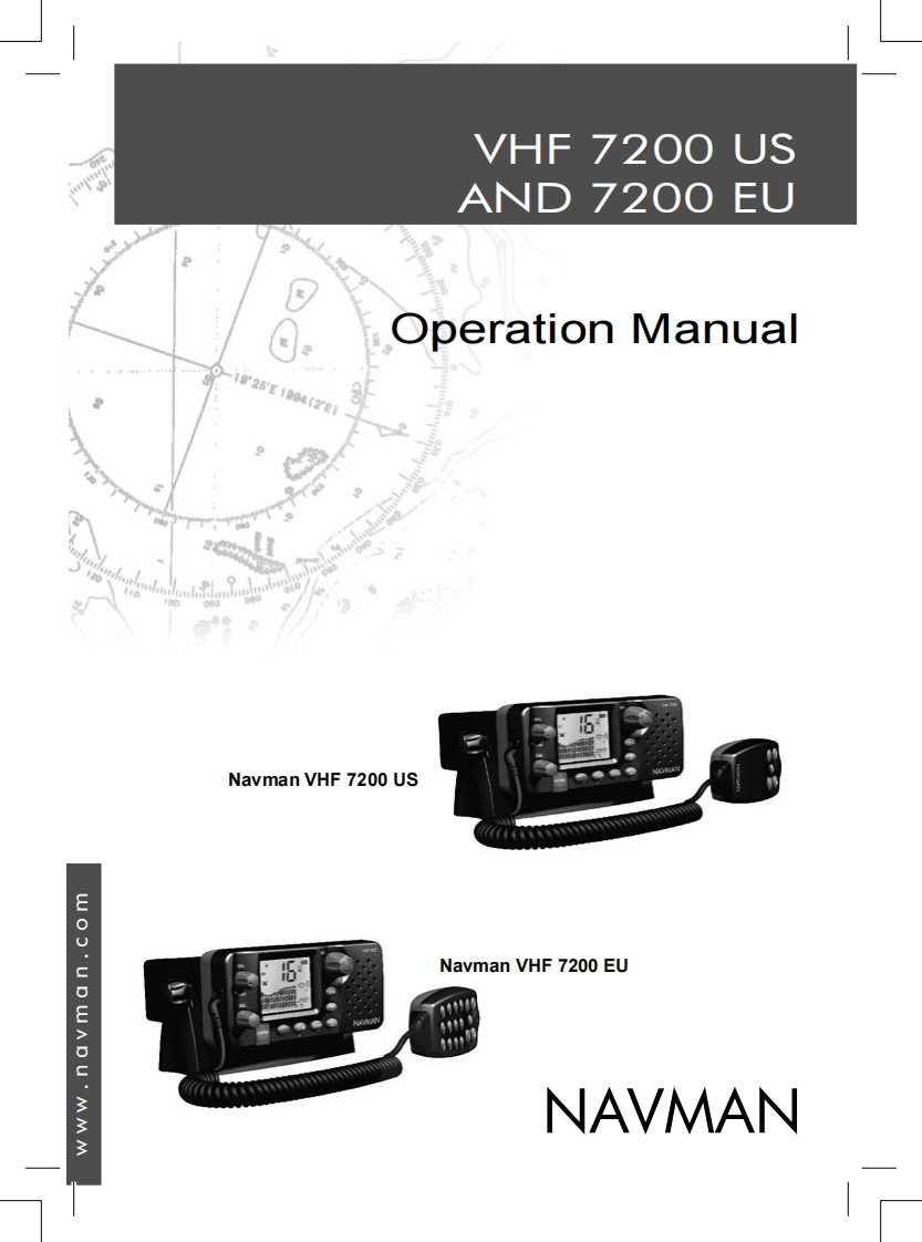 Navman_VHF-7200_Manual操作说明书手册