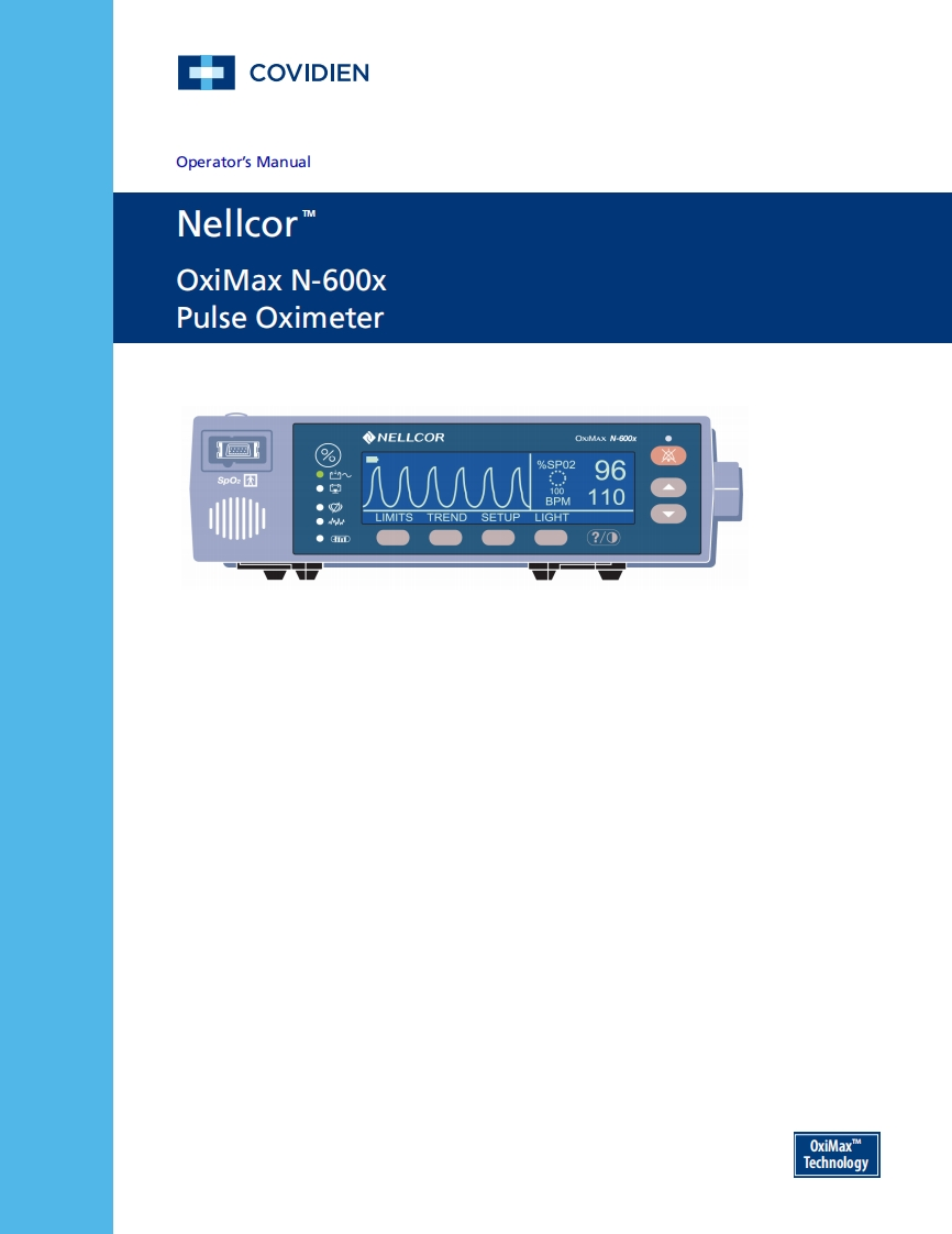 Nellcor-N600x-Pulse-Ox-操作说明书手册