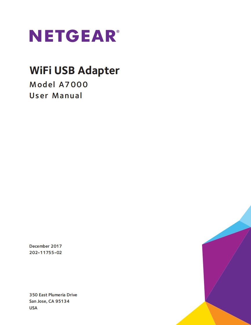 NetgearAC1900NighthawkA7000USBWiFiAdapter(7000-1000NAS)使用说明书手册