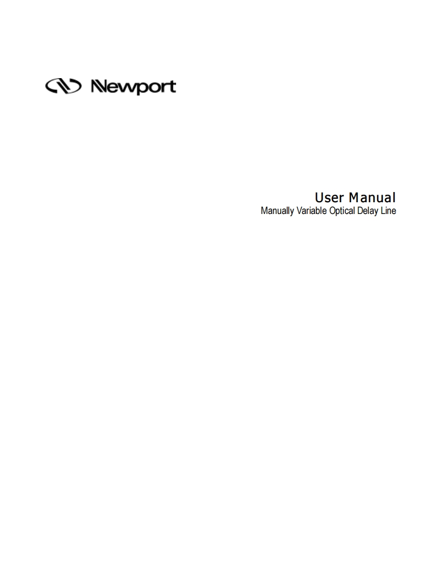 Newport-F-VDL-操作说明书指南