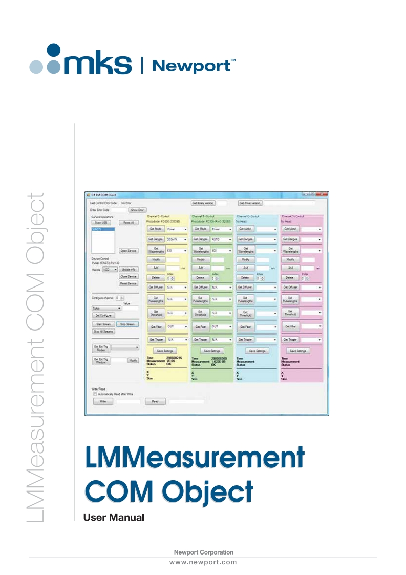 Newport-Ophir-LMMeasurement-COM-Object-操作说明书指南-v13