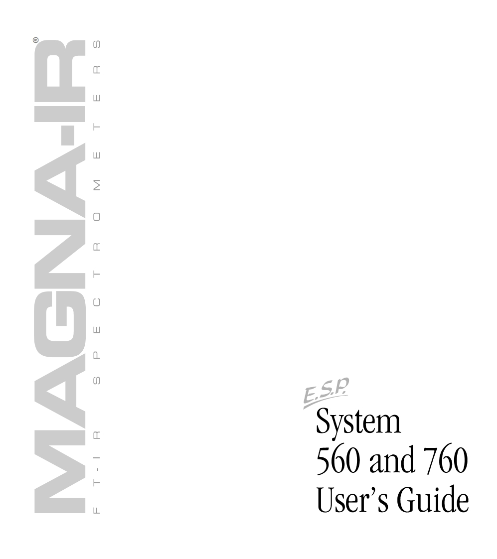 Nicolet_Magna_IR_560_and_760_使用说明书手册