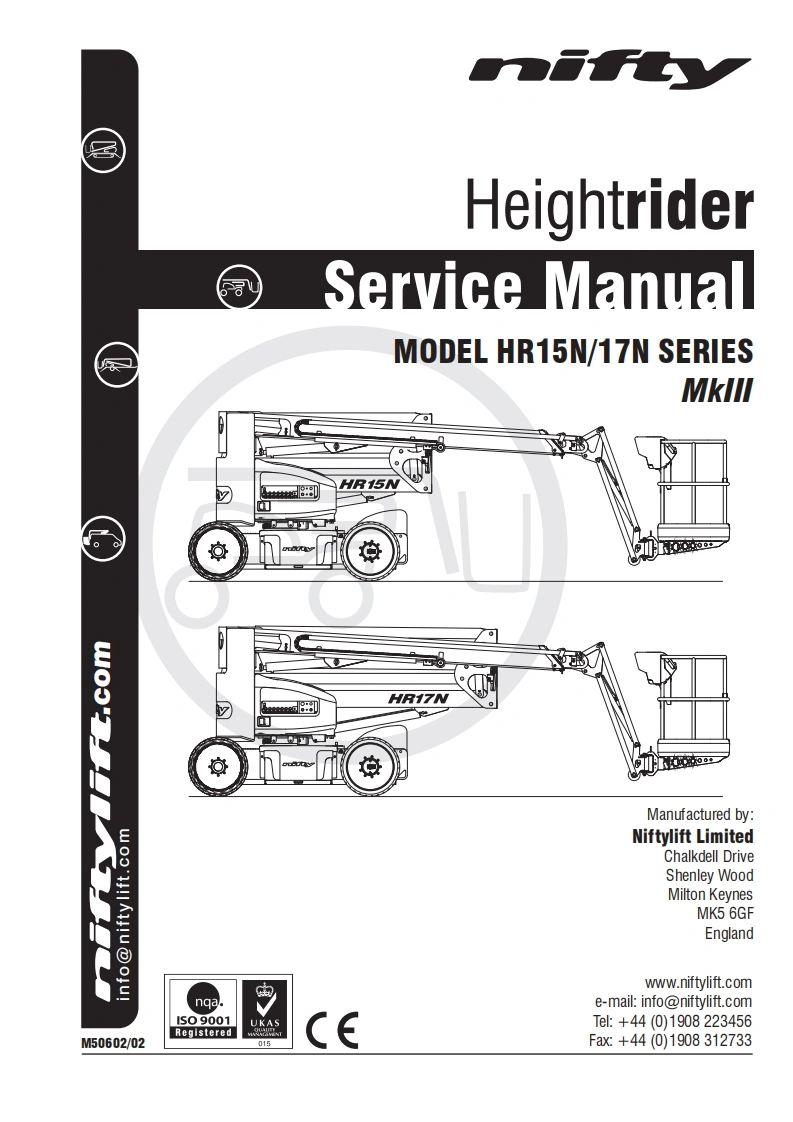 Nifty-HR17n-service-manual操作与维护保养说明书手册