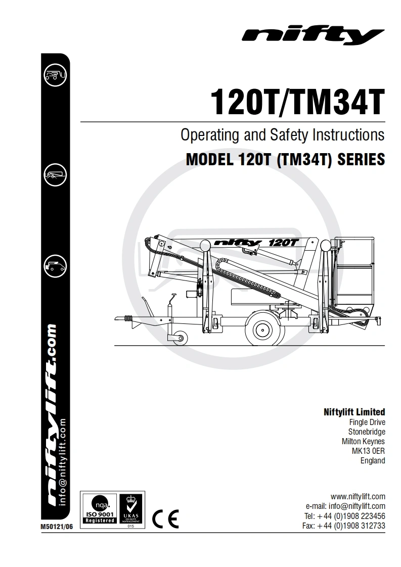 Nifty-N120T-Operations-Manual操作与维护保养说明书手册