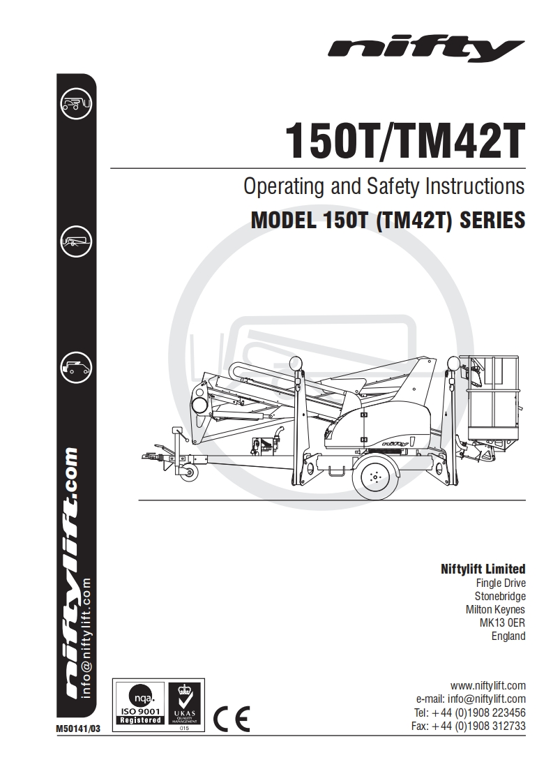 Nifty-N150T-Operators-Manual操作与维护保养说明书手册