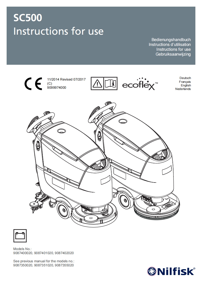 Nilfisk_SC500_操作与维护手册