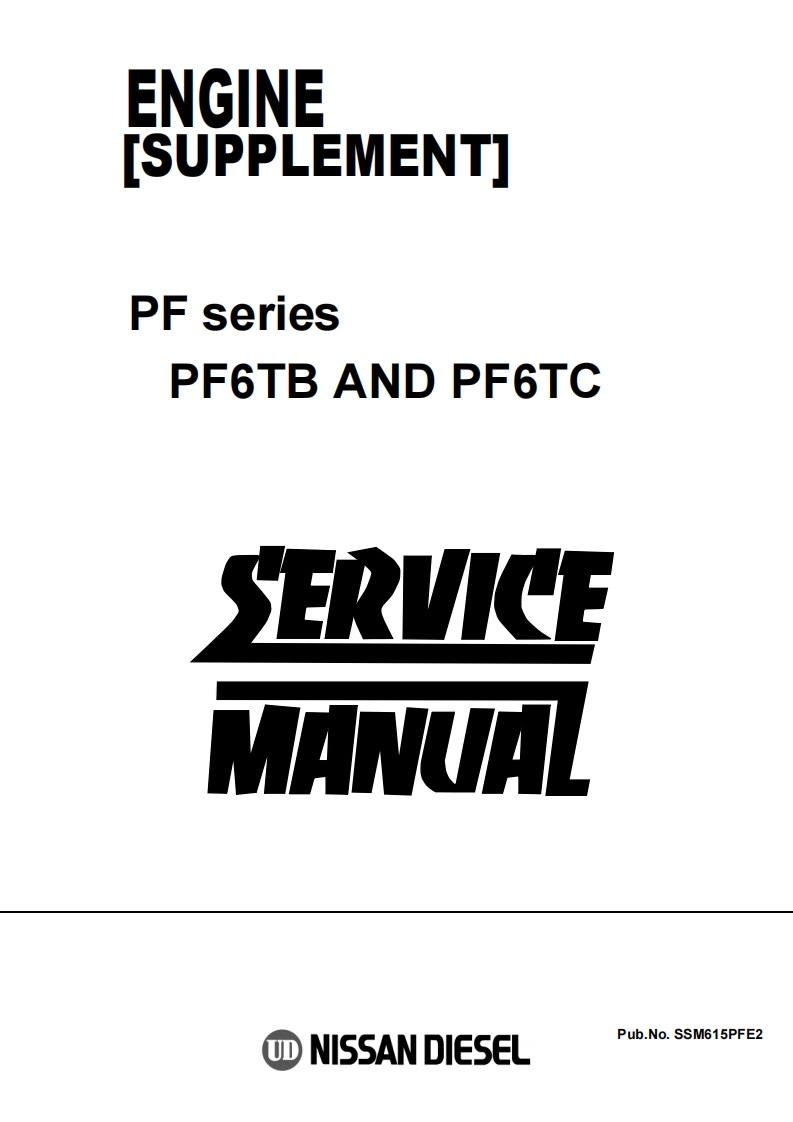 Nissan-Engine-PF-series-(PF6TB-and-PF6TC)-Service-Manual维修手册