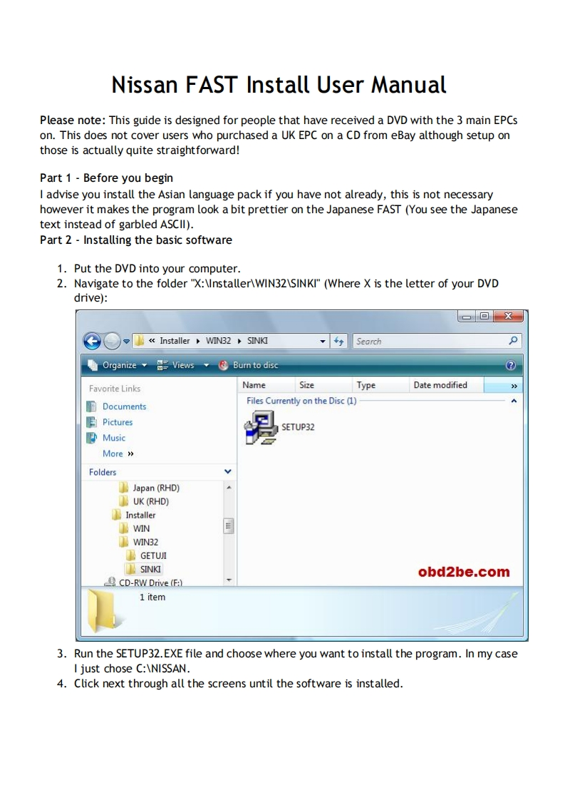 Nissan-FAST-Install-使用说明书手册