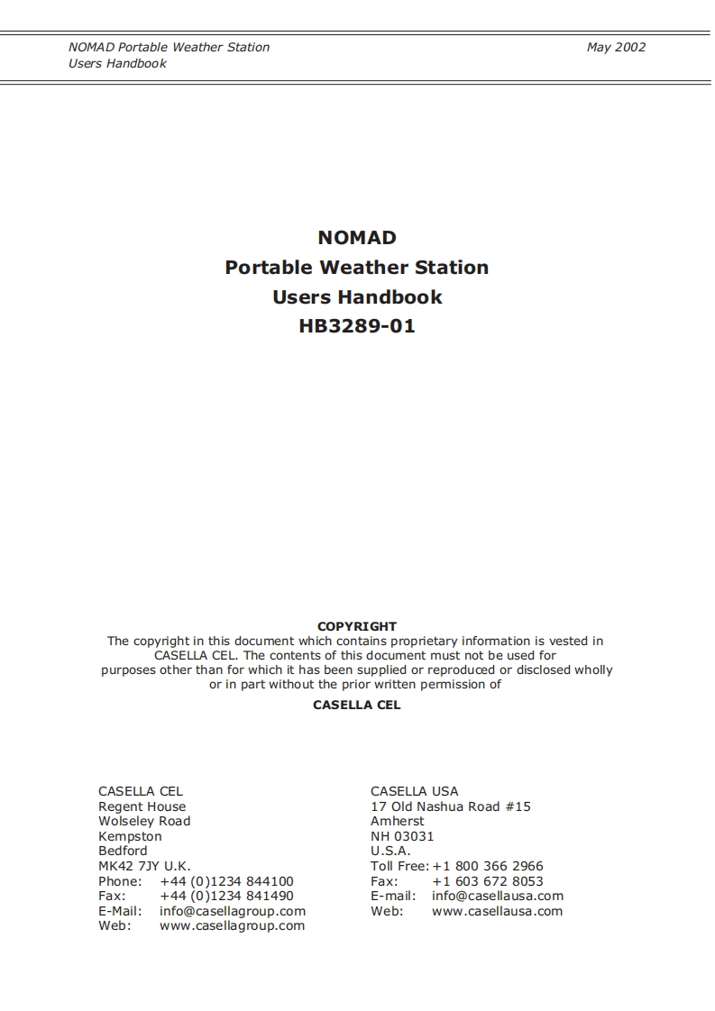 Nomad-portable-weather-station_手册说明书指南
