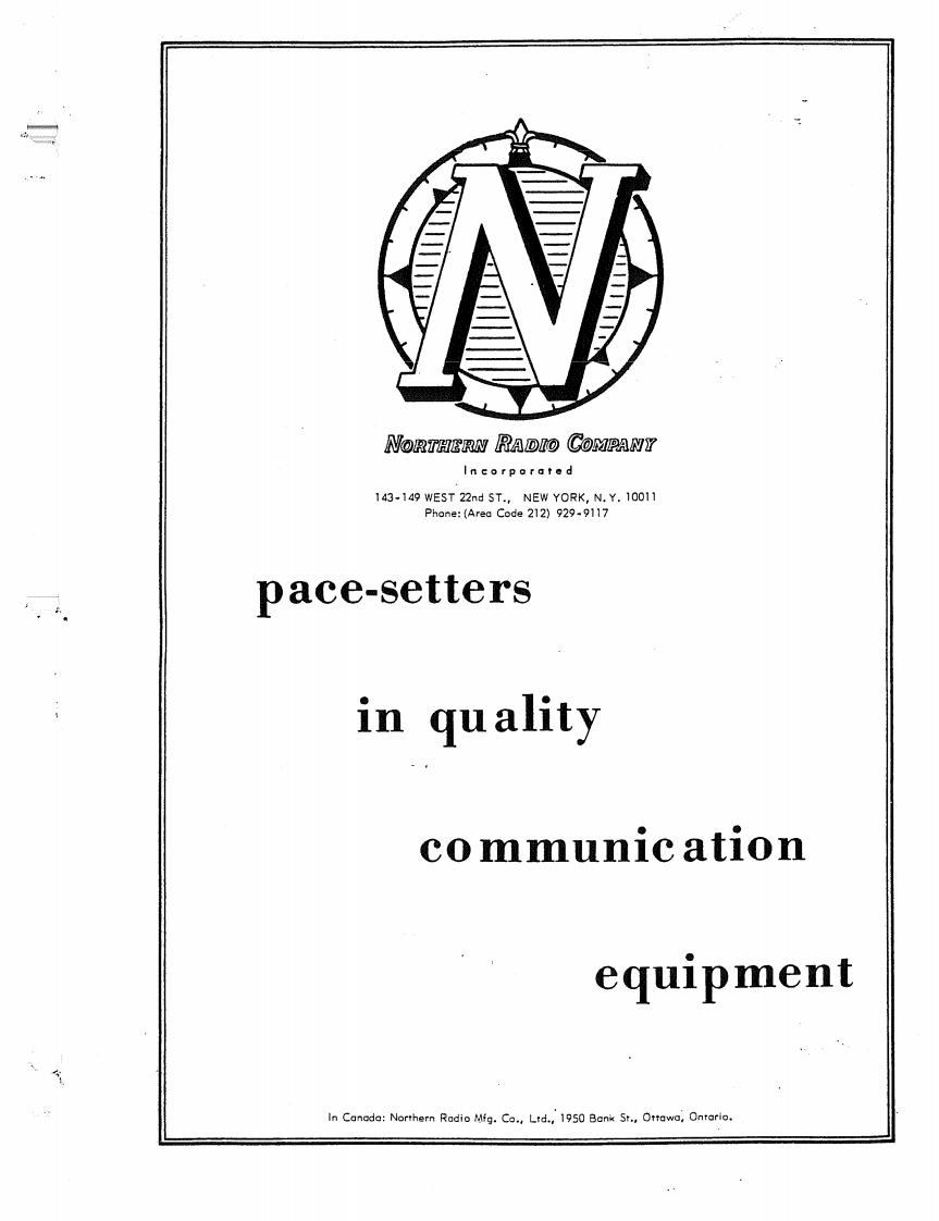 Northern_Radio_Type_159_Manual操作说明书手册