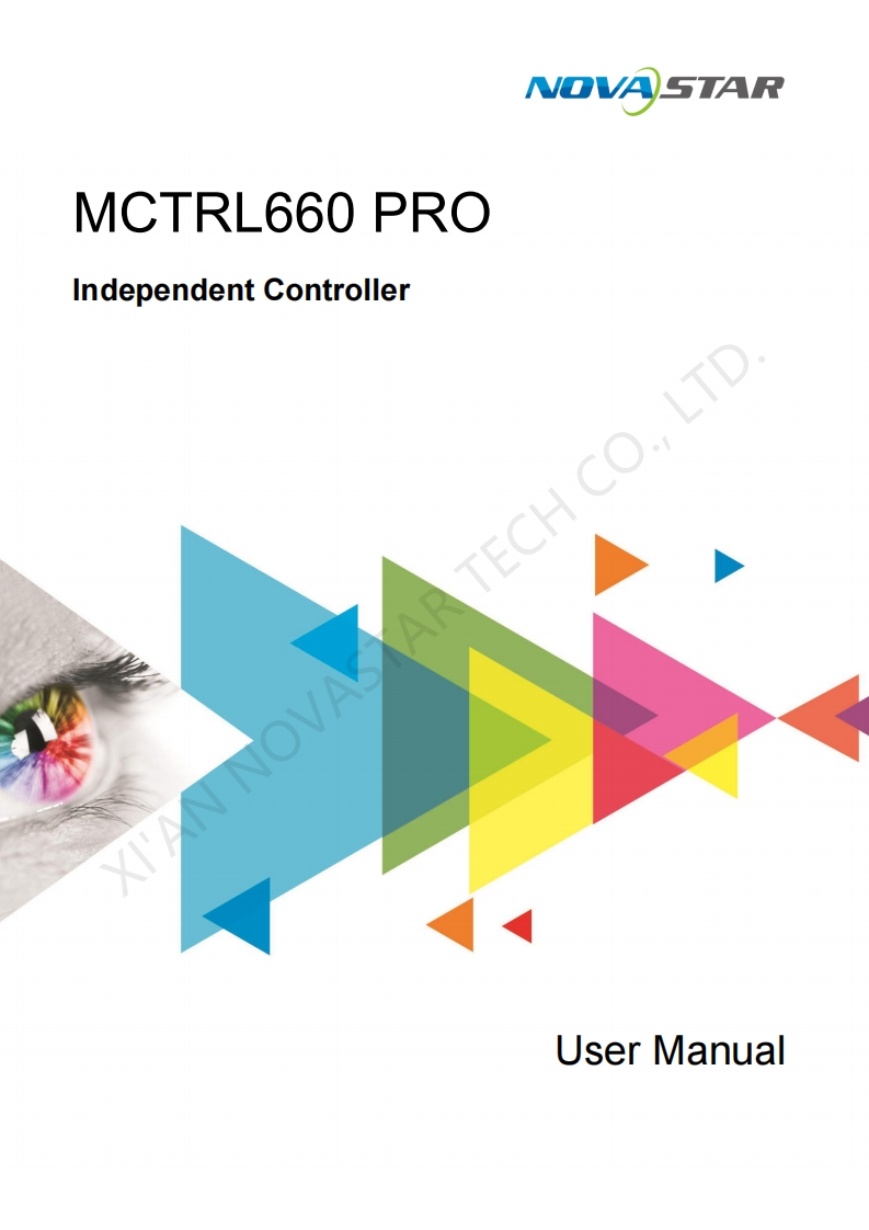Novastar-MCTRL660-PRO-操作说明书手册-V1.4.0
