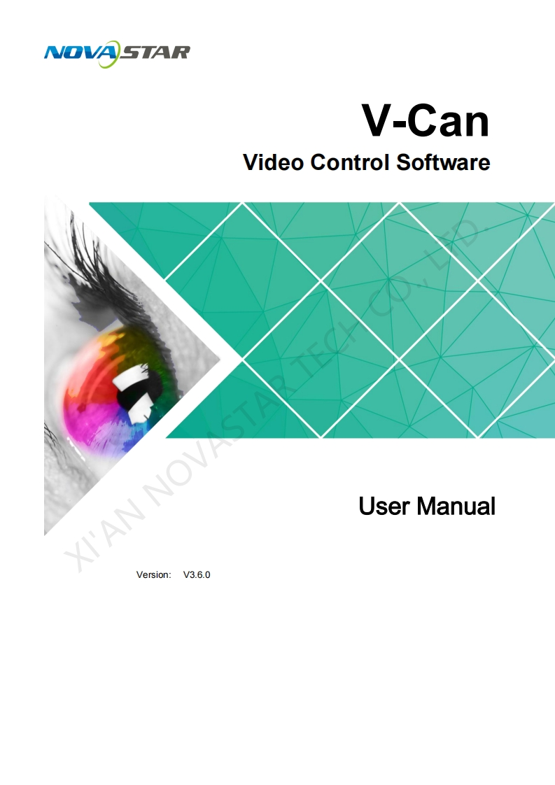 Novastar-V-Can-操作说明书手册-V3.6.0
