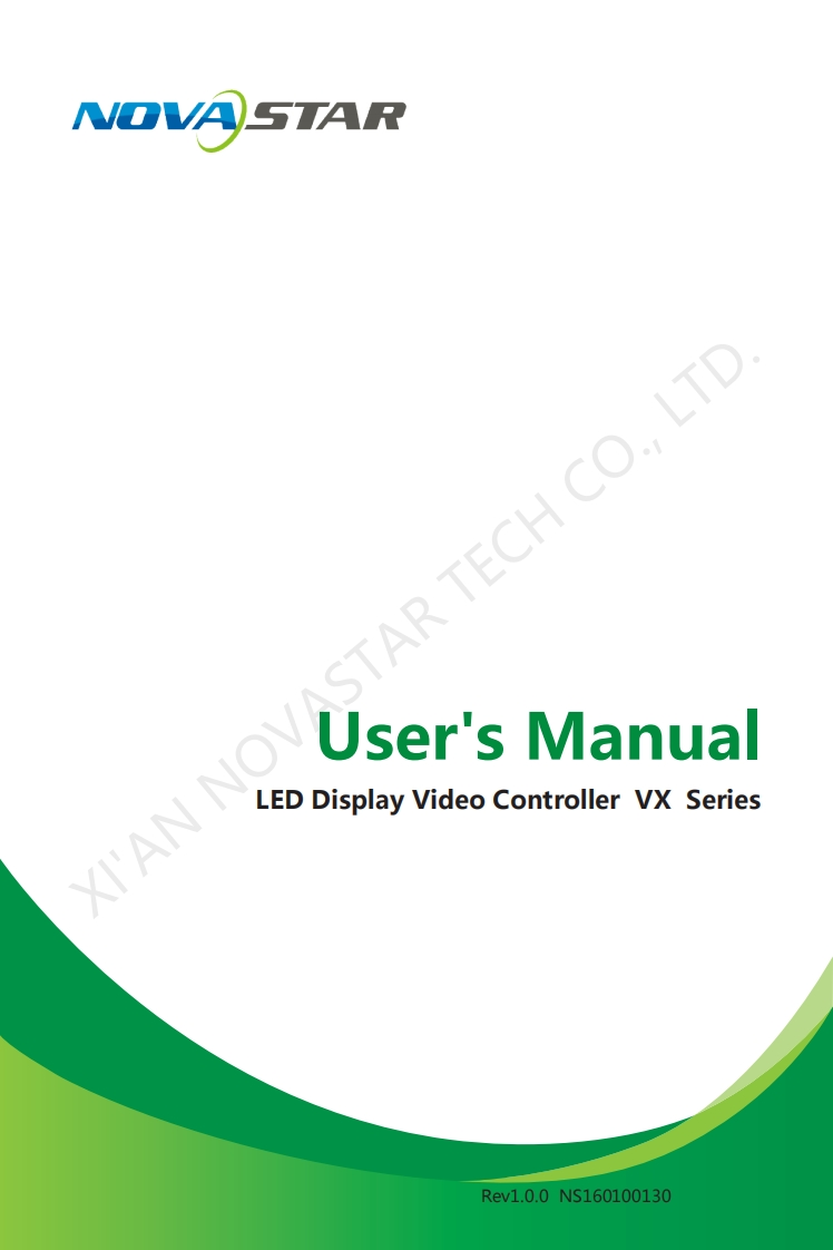 Novastar-VX-Series-操作说明书手册-V1.0.0
