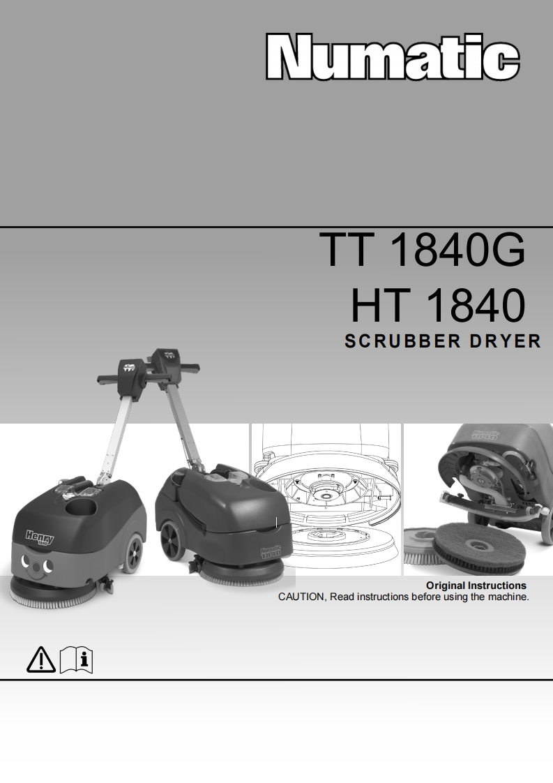 Numatic_TT1840G_操作与维护手册