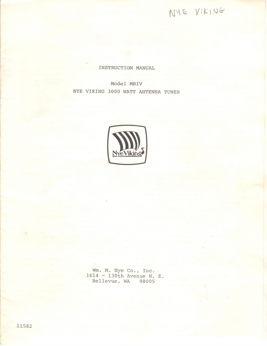 Nye_Viking_MB-4_使用说明书手册_1982