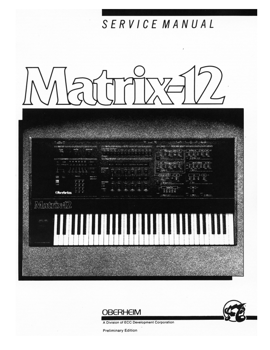 OBERHEIM_MATRIX-12_维修手册电器原理图