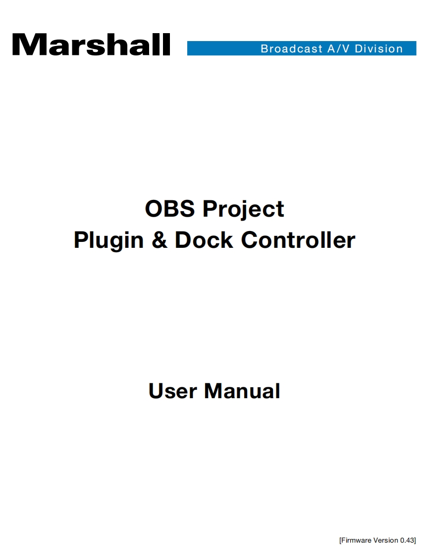 OBS-Plugin-Dockable-controller-使用说明书手册
