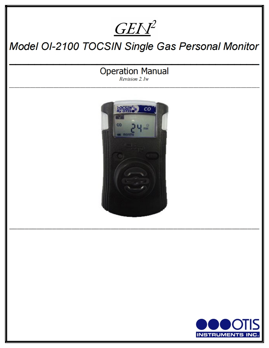 OI-2100SingleGasTOCSINOperation手册说明书指南-2.1w-WebVersion-812013_0