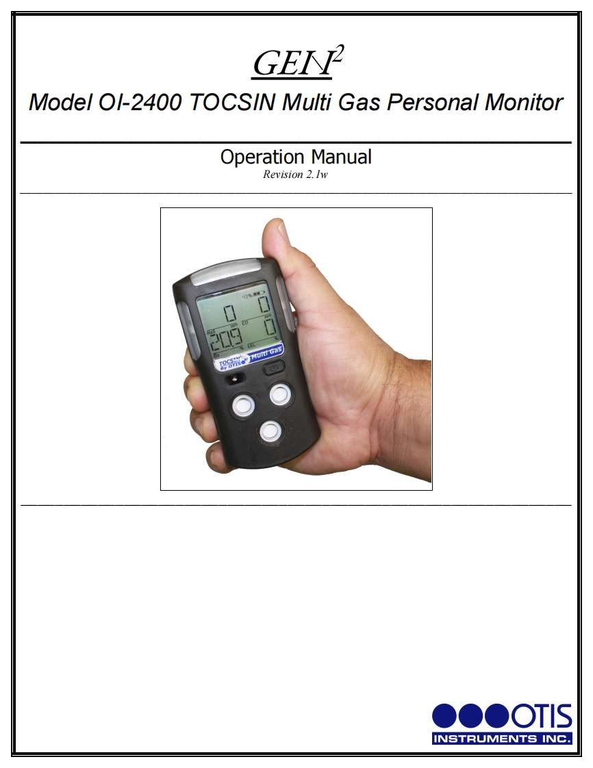OI-2400MultiGasTOCSINOperation手册说明书指南-2.1w-WebVersion-7242013