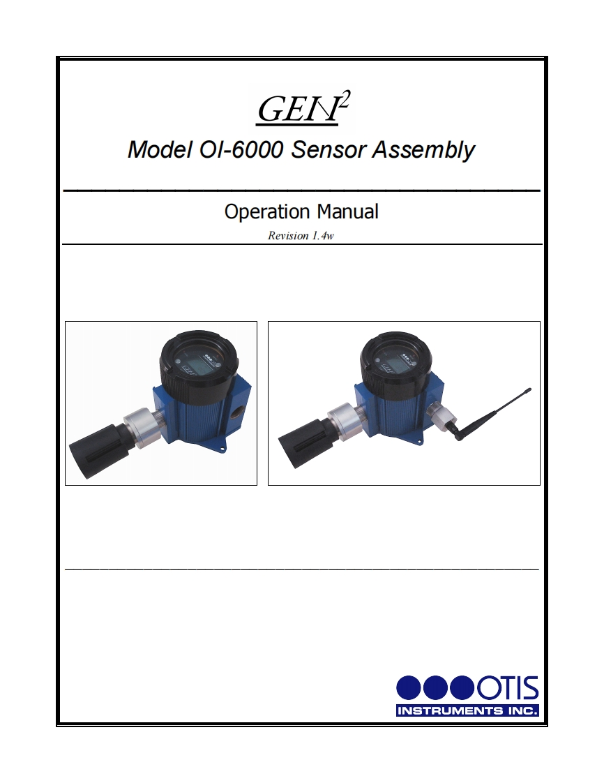 OI-6000_调试手册说明书指南