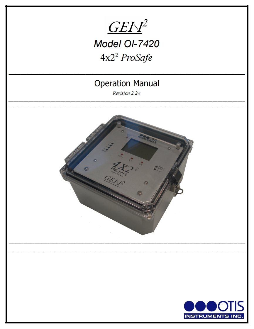 OI-7420-安装调试说明书手册