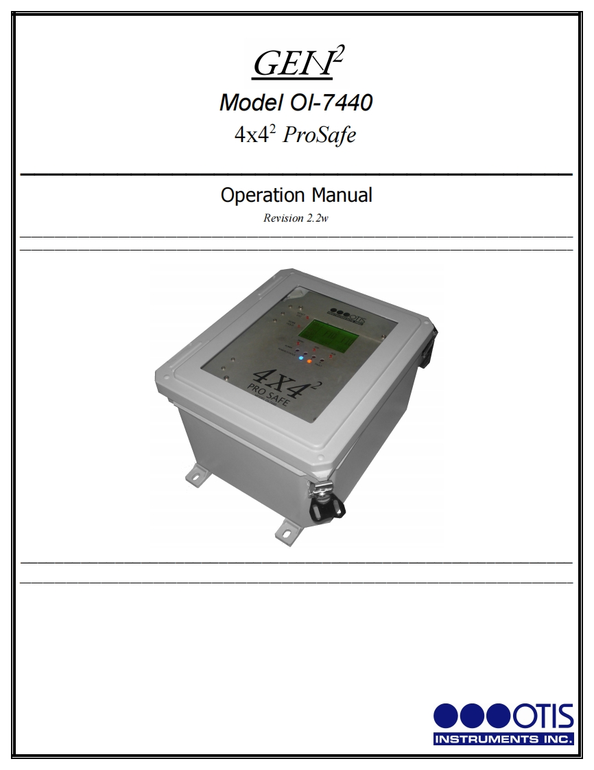 OI-7440-安装调试说明书手册