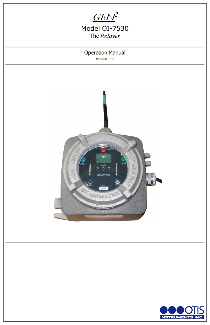 OI-7530-安装调试说明书手册-1