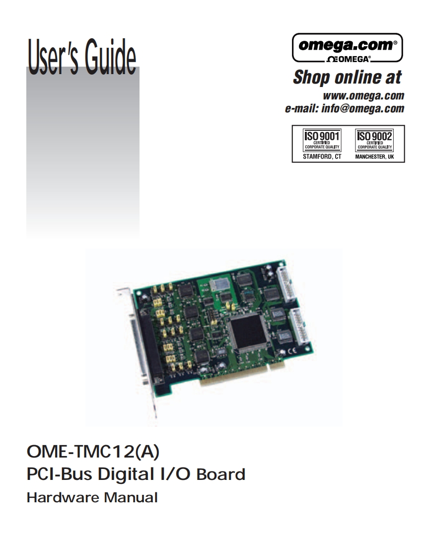 OME_PCI_TMC12_使用说明书手册