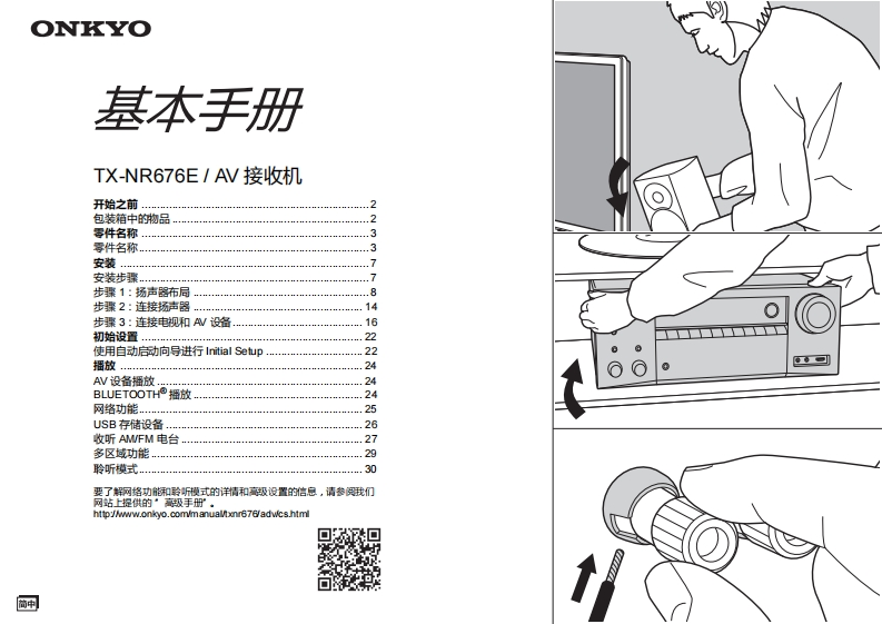 ONKYO-tx-nr676e_bas_manual_操作说明书手册