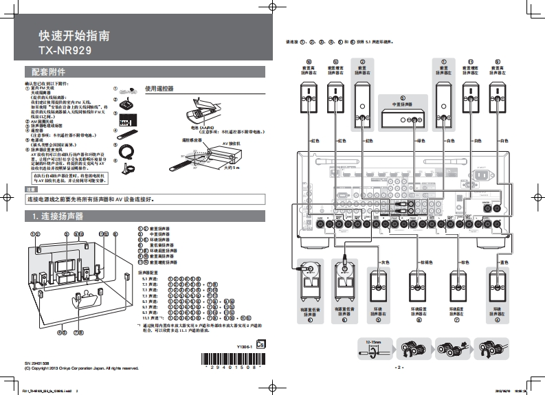 ONKYO-tx-nr929_manual_操作说明书手册