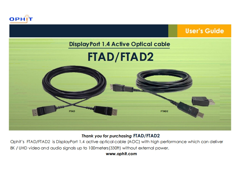 OPHIT-FTAD_FTAD2-操作说明书手册-rev.1.0