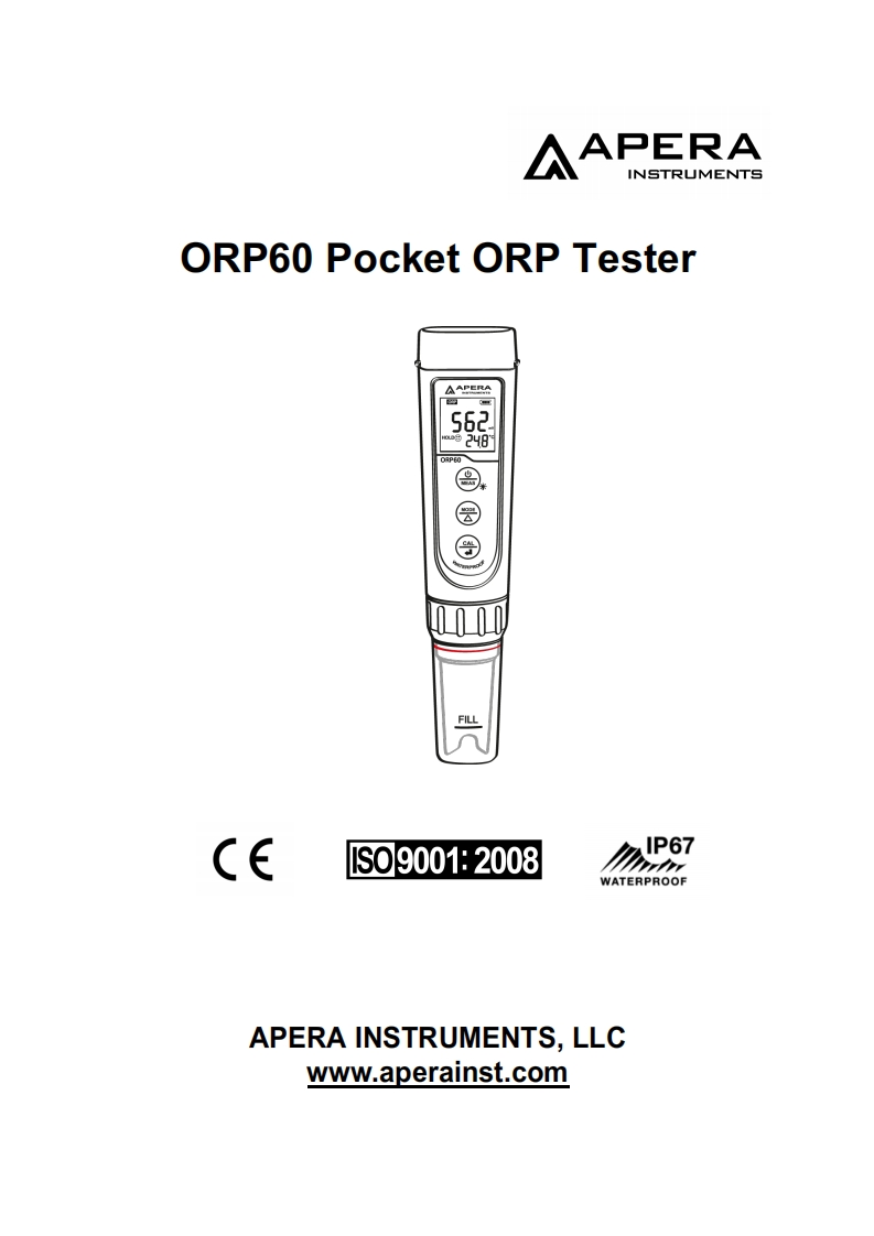 ORP60_使用手册说明书
