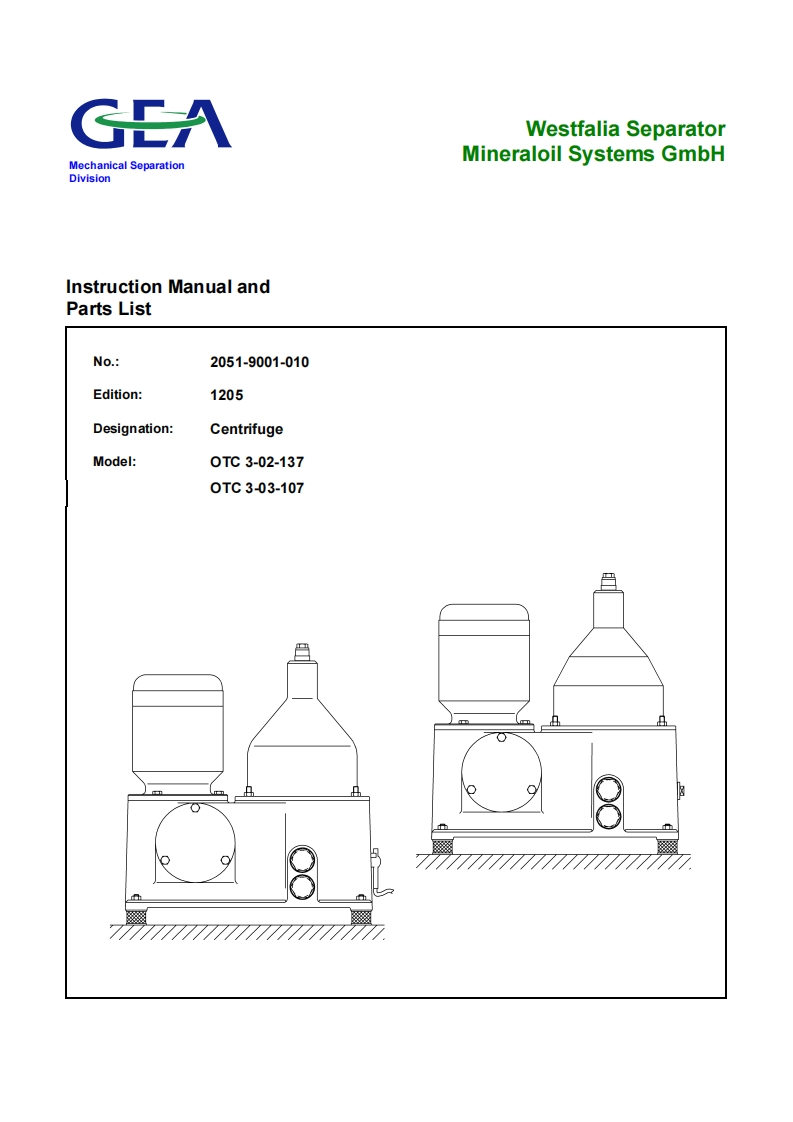OTC-3-CentrifugeManual操作说明书手册