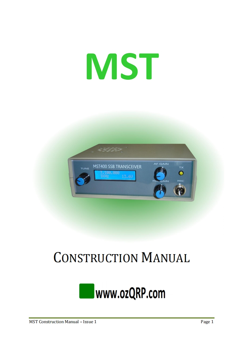 OZQRP_MST-400_MST-800_使用说明书手册