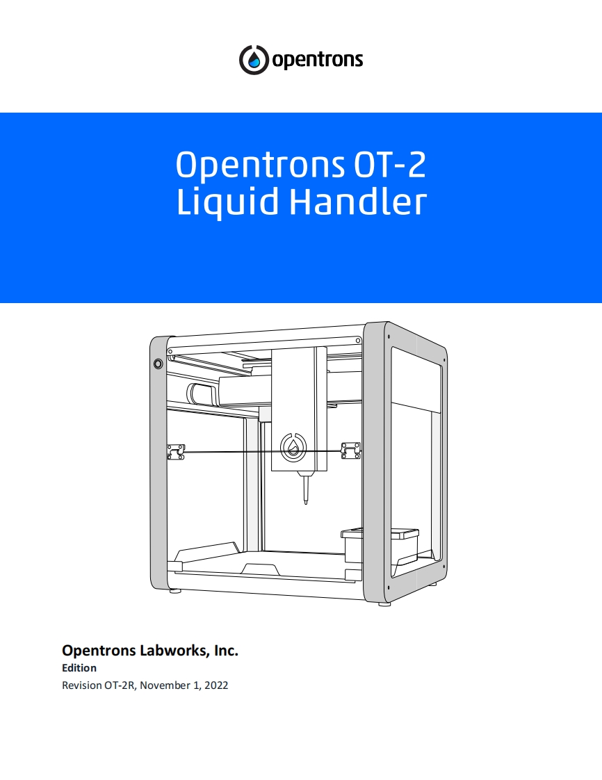 Opentron-OT-2-Liquid-Handler-Robot-User-操作说明书手册-V1.0